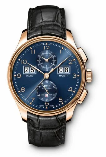 IWC Portugieser Perpetual Calendar Digital Date-Month Edition "75th Anniversary" Red Gold / Blue IW3972-04 (IW397204)